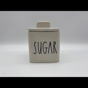 Rae Dunn "SUGAR" Small Square Canister Bowl & Lid New